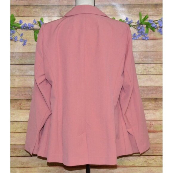 Lane Bryant Womens Size 16 Dusty Rose The Bryant Blazer Work Travel One Button - Picture 6 of 12